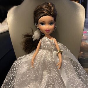 2005 Bratz Katia Redress Fashion Doll with White Dress